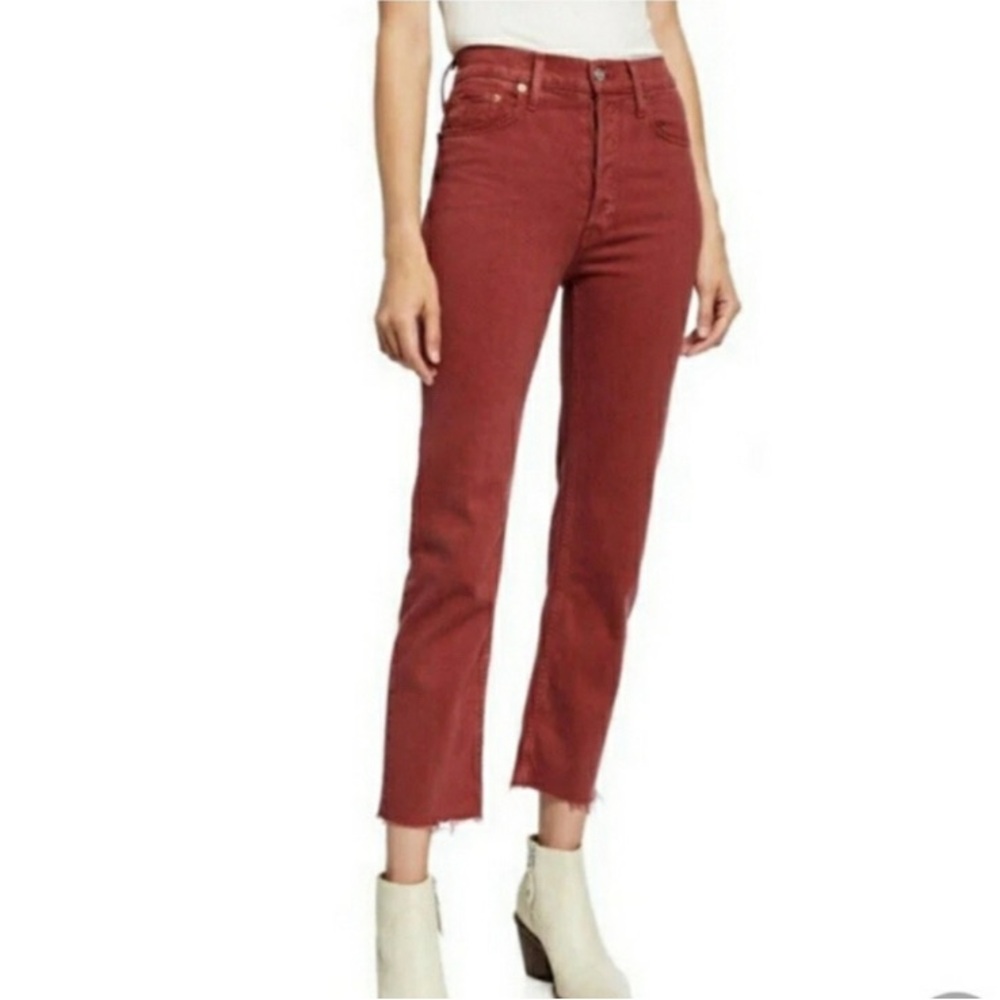 REDONE 70’s High Rise Stove Pipe Jeans. Size 27